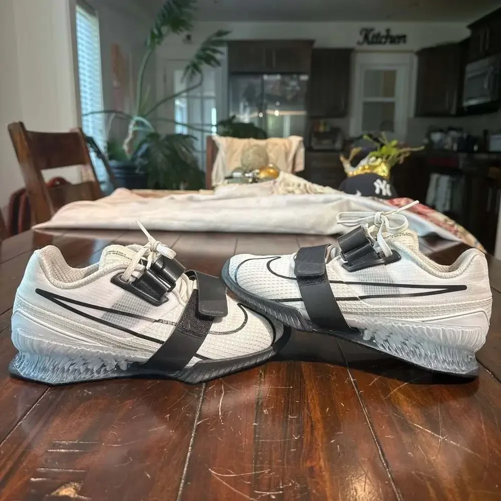 Nike Romaleos 4 Weightlifting Shoes White Black
